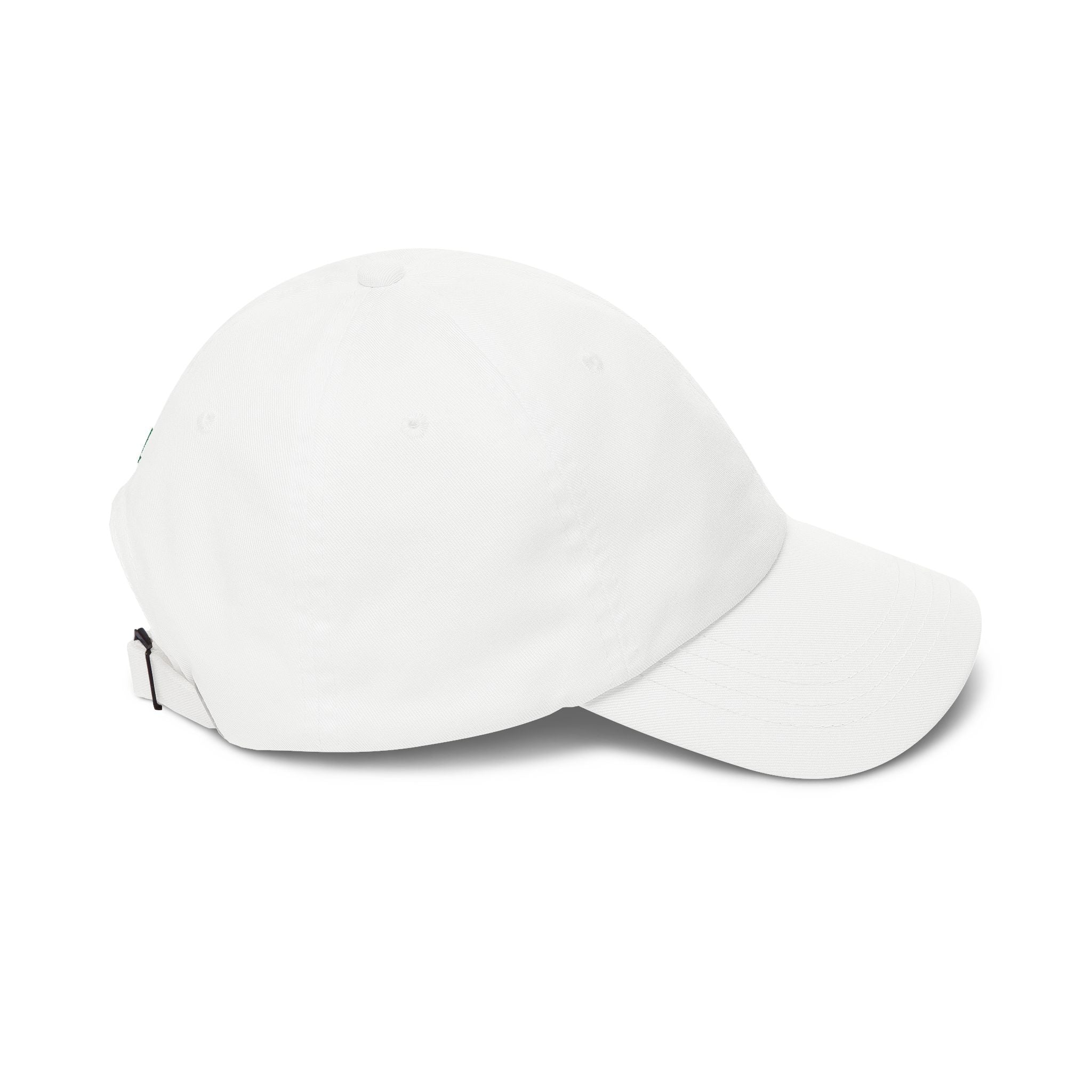 Embroidered 'LL' Classic Dad Cap — Minimal White Baseball Hat