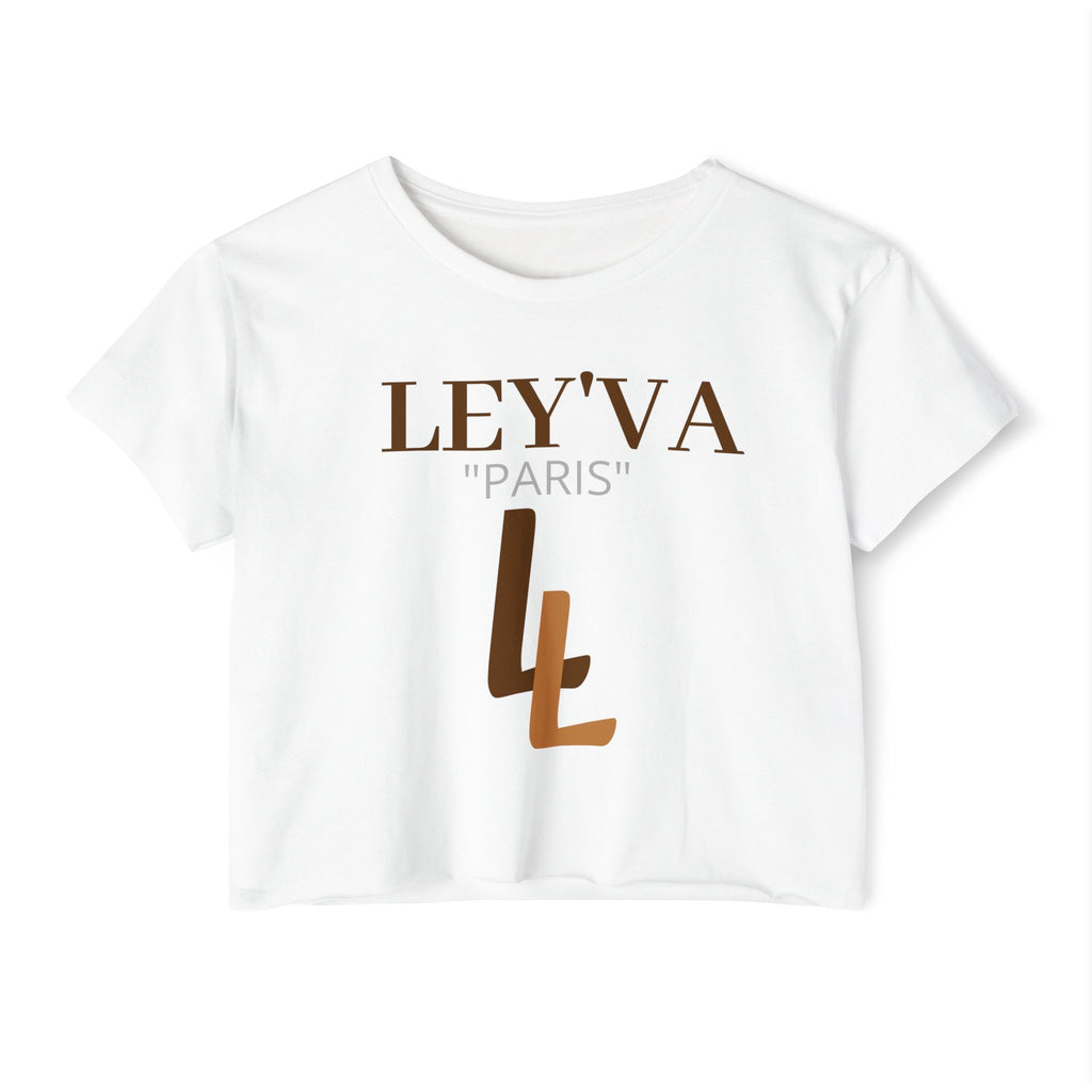 Ley'va Paris Crop Top — Women's Festival Graphic Tee