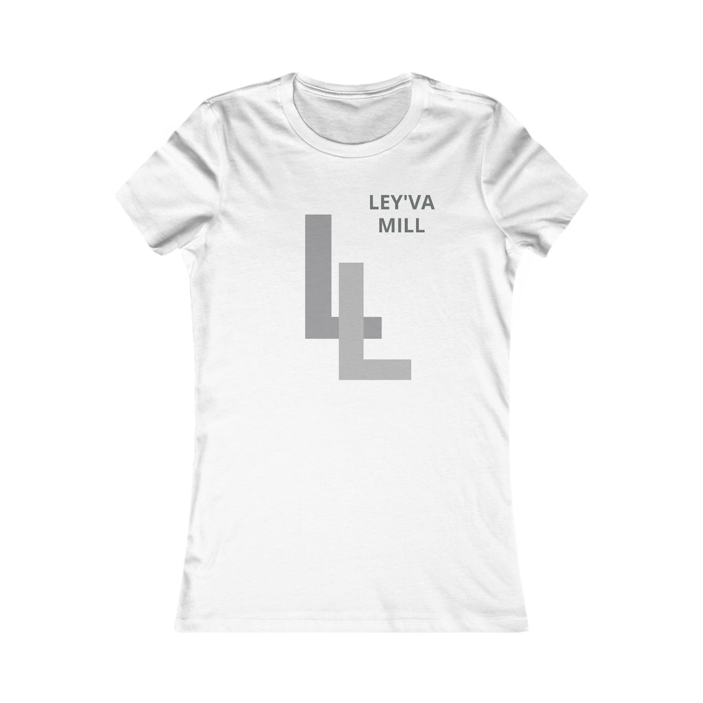 Ley'va Mill Women's Logo Tee — Minimalist Monogram Casual Shirt
